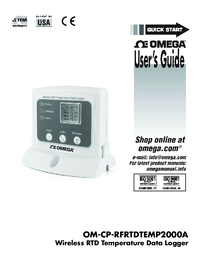 Thumbnail of document Manual - OM-CP Wireless RTD Temp. Data Logger w/Display